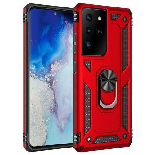 Samsung Galaxy S21 Ultra Kılıf Sofya Yüzüklü Silikon Kapak
