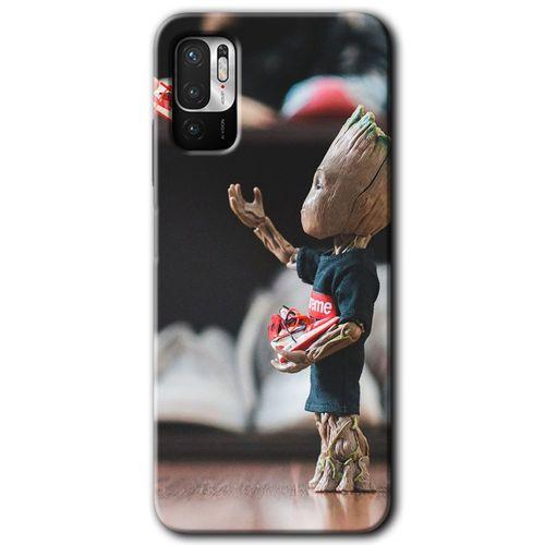 Poco M3 Pro Kılıf HD Desen Baskılı Arka Kapak - I am Groot + Kırılmaz Cam