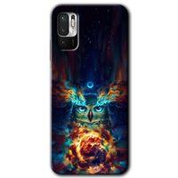 Potkal Hediye Fabrikası Poco M3 Pro Kılıf HD Desen Baskılı Arka Kapak - Ballı Baykuş