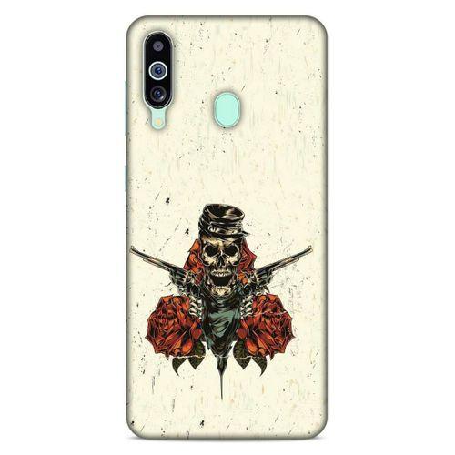 Lopard Samsung Galaxy M40 Uyumlu Kılıf Tattoo's (1) Kılıfı Gül İskelet
