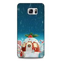Samsung Galaxy Note 5 Kılıf Snowix (14) Lansman Kılıf Beyaz Kırmızı