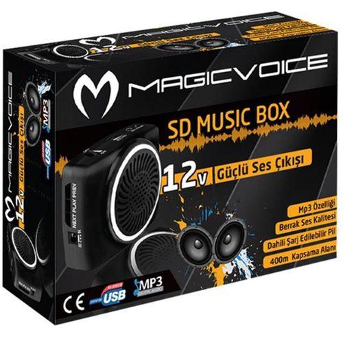 Magicvoice MV-17450 USB-SD Kart Girişli Şarjlı Mini Seyyar Rehber Anfisi
