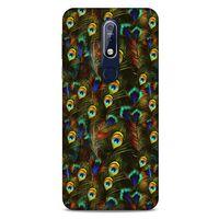 Nokia 7.1 Kılıf Desenli Özel Seri Tüyler (11) Tam Koruma