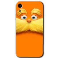 iPhone XR Kılıf HD Desen Baskılı Arka Kapak + Temperli Cam - Garfield