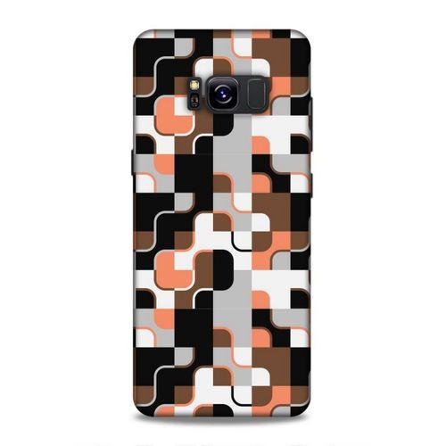 Samsung Galaxy S8 Uyumlu Kılıf Insomnia (47) Crystal Flex Kılıf Siyah Portakal