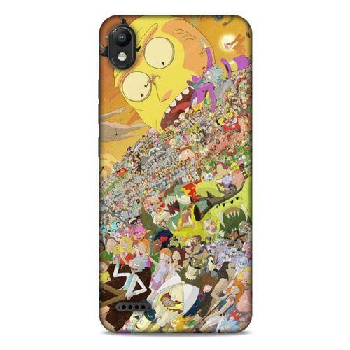 LG K20 2019 Uyumlu Kılıf Rick And Morty (37) Silicone Cover Slick Morty
