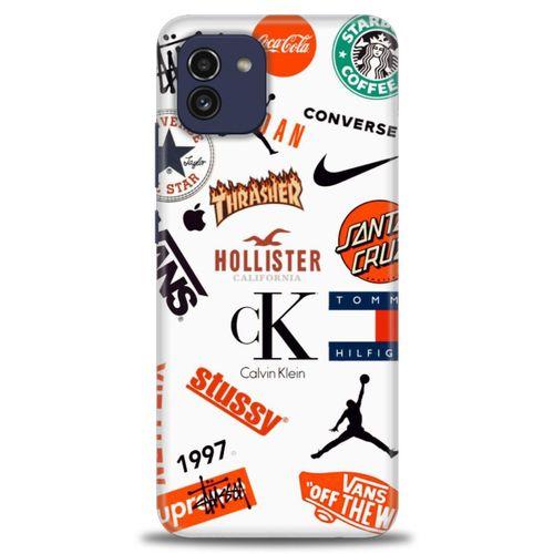 Samsung Galaxy A03 Kılıf HD Baskılı Kılıf - Stussy + Tam Ekran Koruyucu