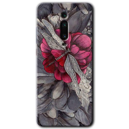 MRCİLETİSİM Xiaomi Mi 9T Kılıf Kapak - kelebek Ömrü +Hayalet Ekran Yandan Gözükmez