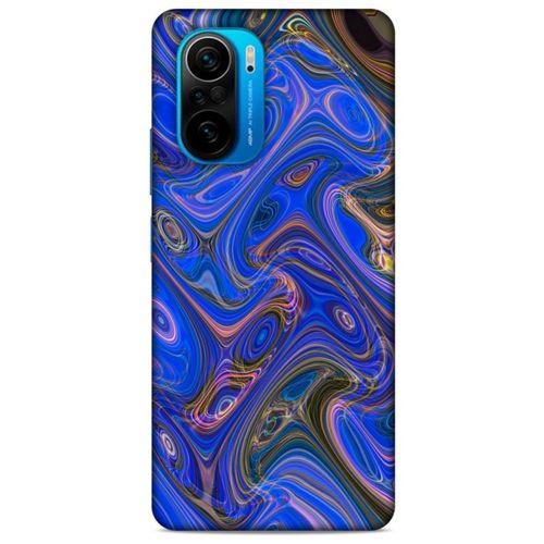 Xiaomi Poco F3 Uyumlu Kılıf Mavi Delisi (5) Koruma Kabı Mermer