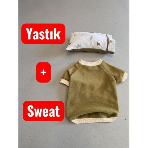 Teddy Forest Chic Polar Sweat ve Yastık Takımı – Köpekler İçin Uyku by Kemique