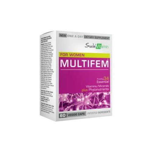 Suda vitamin Suda Vitamin Multifem Women Multivitamin 60 Bitkisel Kapsül 8681571355212