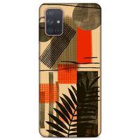Lopard Samsung Galaxy A71 Uyumlu Kılıf Soyut Sanat (44) Desenli Tough Armor Kılıf
