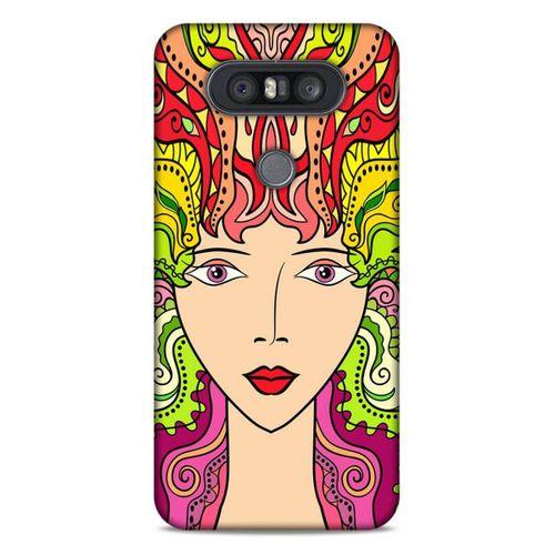 Lopard LG K41S - K51S Uyumlu Kılıf Sürreal Yüzler ♀ (42) Rugged Armor Kılıf Desenli