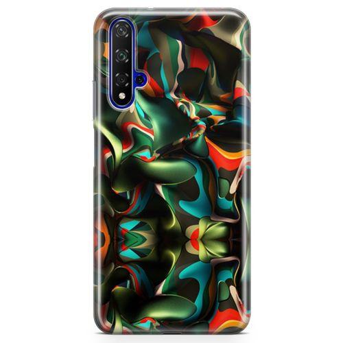 Honor View 20 Kılıf Renklerin Savaşı Arka Kapak Koruma Desenli Full Koruyucu