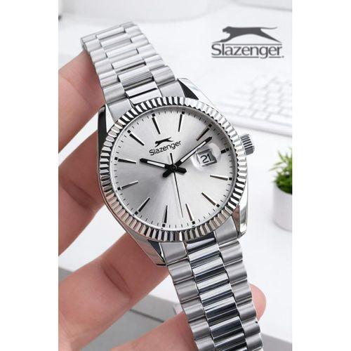Slazenger İtalyan Tasarım Bileklik Hediyeli 2 Yıl Garantili 10 Atm Çelik Erkek Kol Saat ESL2583E330
