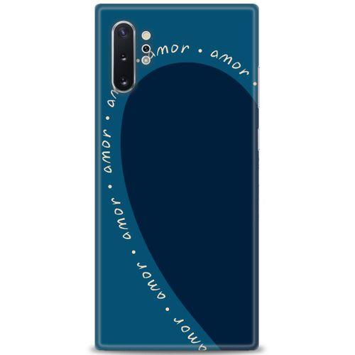 Samsung Galaxy Note 10 Plus Kılıf HD Baskılı Kılıf - Amor Mavi + Tam Ekran Koruyucu