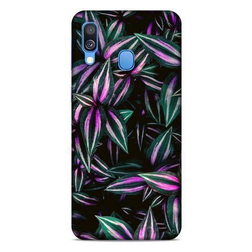 Lopard Samsung Galaxy A40 Uyumlu Kılıf Bahar (28) Arka Kapak Pembe Yeşil