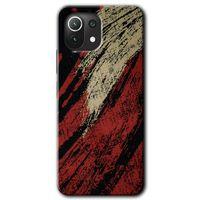 Xiaomi Mi 11 Lite Kılıf HD Desen Baskılı Arka Kapak + Temperli Cam - Kumaş Deseni 6