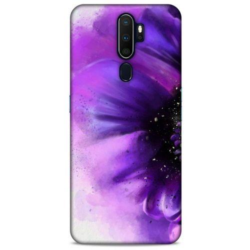 Oppo A5 2020 Uyumlu Kılıf Mor Delisi (31) TPU Kılıf Çiçek