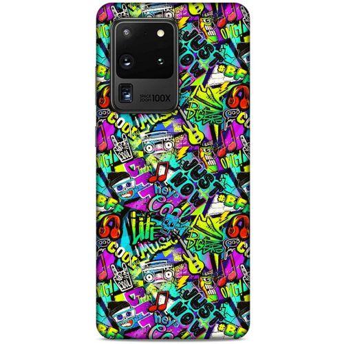 Graffitix (9) Desenli Silikon Kapak Samsung Galaxy S20 Ultra Kılıf