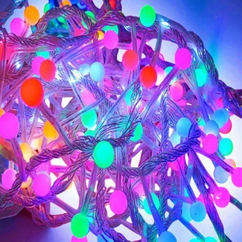 5 METRE VIP PROFESYONEL RENKLİ TOP LED IŞIK PATLAYAN BEYAZ FLAŞLI TOP IŞIK 250 LED LAMBA SU GEÇİRMEZ