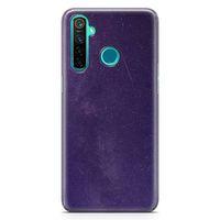Oppo Realme 5 Pro Kılıf Mor Geceler Arka Kapak Koruma Desenli Full Koruyucu