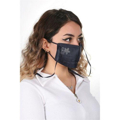 Gümüş İyonlu Boyundan Askılı Yıkanabilir Taşlı Maske K-5