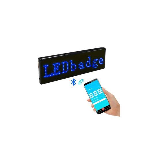 Matrix Kayan Led Yaka Rozeti Mobil Kontrollü Dijital Etiket 9×3cm