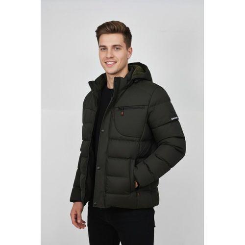 Erkek Kapüşonlu İç Kürklü Spor Mont 99528 BGL-ST04880