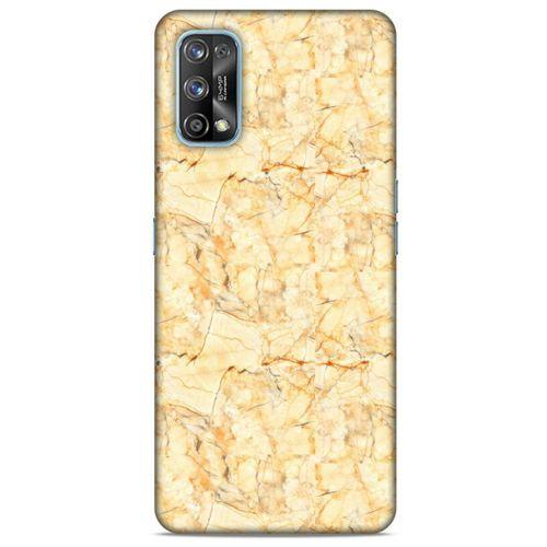 Mermer Desenli (49) Tema Ultra Silikon Kılıf Gold Oppo Realme 7 Pro Kılıf