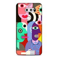 Lopard LG K40S Uyumlu Kılıf Soyut Sanat (14) Desenli Lansman Kılıf