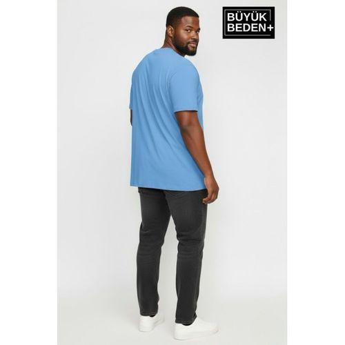 Büyük Beden Erkek Basic Tişört – Pamuklu Düz T-Shirt 3XL-6XL SPR26BTS510