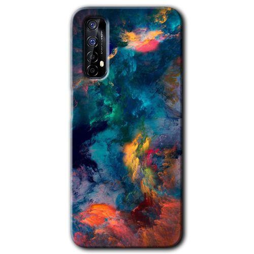 Realme 7 HD Baskılı Kılıf + 9D Tam Ekran Koruyucu - Color Storm