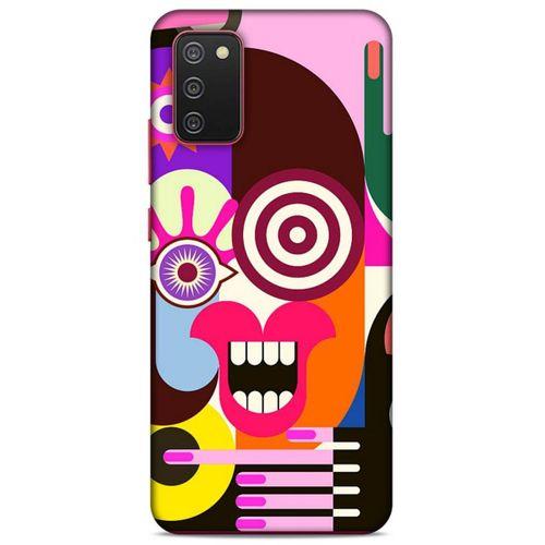 Lopard Samsung Galaxy A02S Uyumlu Kılıf Soyut Sanat (10) Desenli Full Koruma Kılıfı