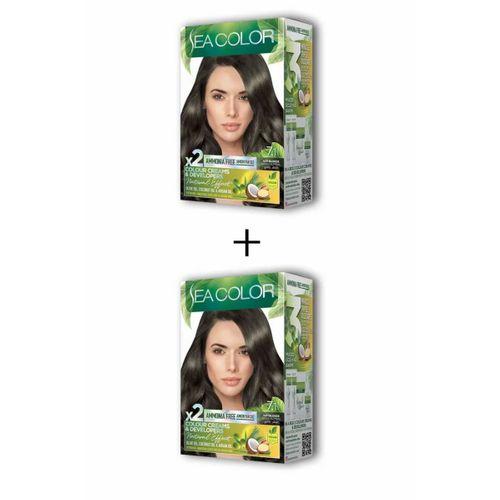 2X2 Tüp Krem Saç Boyası Seti Küllü Kumral No:7.1