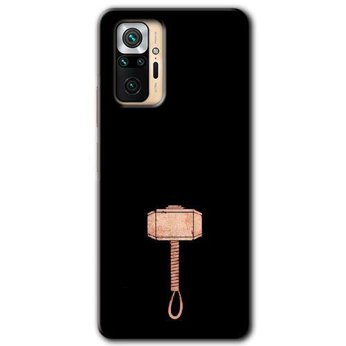 Potkal Hediye Fabrikası Xiaomi Redmi Note 10 Pro Kılıf HD Desen Baskılı Arka Kapak - Thor Çekiç