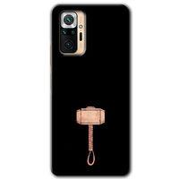 Potkal Hediye Fabrikası Xiaomi Redmi Note 10 Pro Kılıf HD Desen Baskılı Arka Kapak - Thor Çekiç