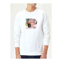 JIMI HENDRIX Baskılı Beyaz Erkek Sweatshirt