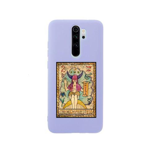 Xiaomi Redmi Note 8 Pro The High Priestess Premium Silikonlu Lila Telefon Kılıfı