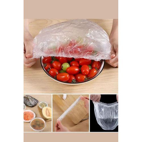 200 Adet Tazelik Koruyucu Tabak Tencere Gıda Bonesi  Çok Amaçlı Pratik Kapak Tencere Bonesi