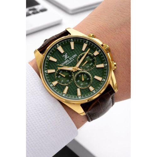 Daniel Klein Erkek Kol Saati 30 Metre Suya Dayanıklı Deri Kordon + Bileklik Hediyeli VS.BLKT.0822