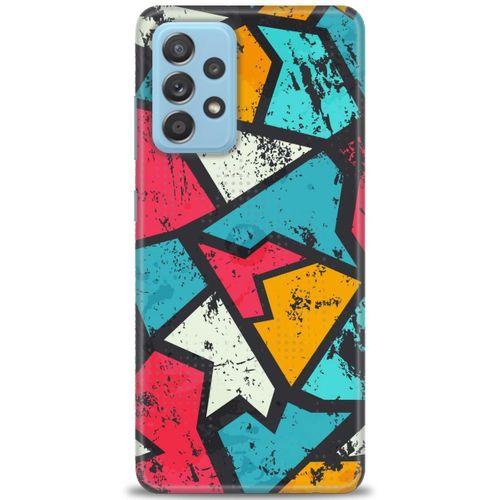 Samsung Galaxy A52s 5G Kılıf HD Baskılı Kılıf - Grafiti + Tam Ekran Koruyucu