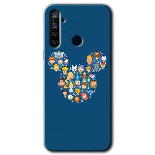 Huawei P40 Lite E Kılıf Baskılı Kapak - Mickey + 5D Tam Kaplayan Cam