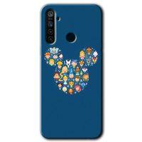 Huawei P40 Lite E Kılıf Baskılı Kapak - Mickey + 5D Tam Kaplayan Cam