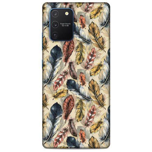 Samsung Galaxy S10 Lite Kılıf Desenli Özel Seri Tüyler (29) Arka Koruma Kılıfı