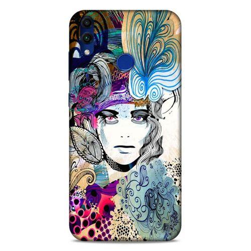 Lopard Huawei Honor 8C Uyumlu Kılıf Sürreal Yüzler ♀ (20) Koruyucu Kılıf Desenli