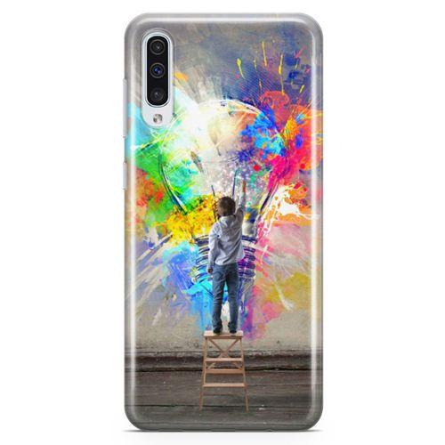 Samsung Galaxy A70 Kılıf Ampül Arka Kapak Koruma Desenli Full Koruyucu