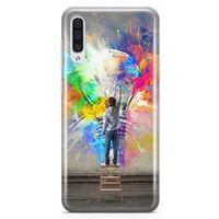 Samsung Galaxy A70 Kılıf Ampül Arka Kapak Koruma Desenli Full Koruyucu