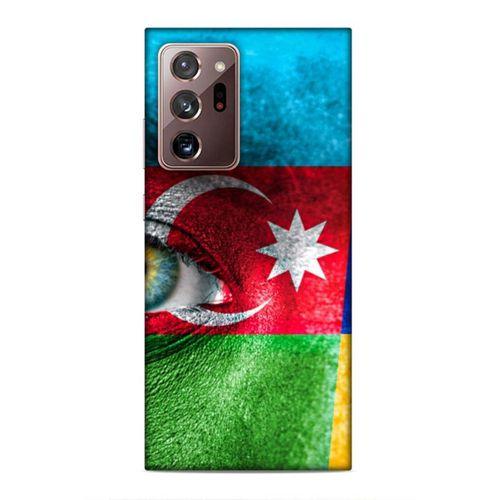 Samsung Galaxy Note 20 Ultra Uyumlu Kılıf Azarbaijan (42) Rugged Armor Kılıf Göz Bayrak