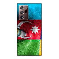 Samsung Galaxy Note 20 Ultra Uyumlu Kılıf Azarbaijan (42) Rugged Armor Kılıf Göz Bayrak